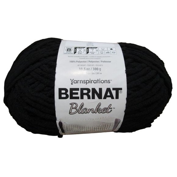 Bernat Yarnspirations Blanket 10.5 oz  220 yds Coal 161110 New - Picture 1 of 8